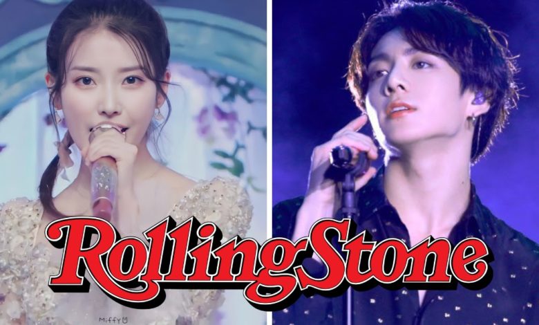 Le magazine Rolling Stone reconnaît IU et Jungkook de BTS dans sa liste