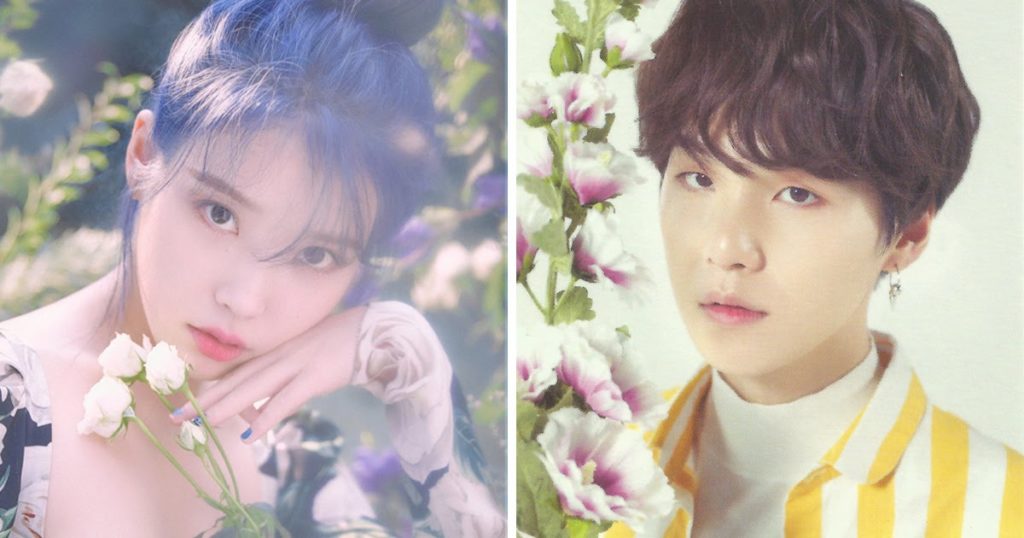 IU publie une photo teaser pour la prochaine chanson "Eight" avec Suga de BTS