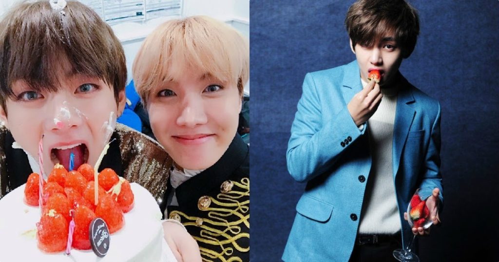 Voici 10 moments adorables prouvant l'amour de BTS V pour les fraises