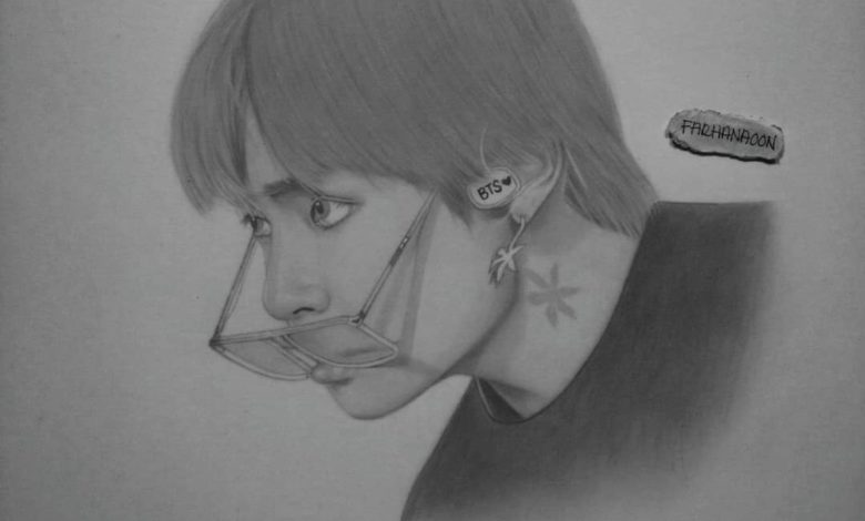 Bts Kim Taehyung Juste Un Dessin Simple Je Ne L Aime Pas Vraiment Idol Kimta Bts Kpop