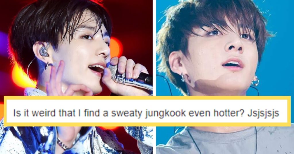 Les armées ont étonnamment faim et soif du look en sueur de BTS Jungkook - Voici 10+ reçus, votre honneur