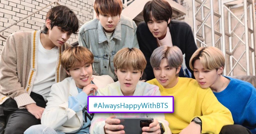 La tendance des fans de BTS #AlwaysHappyWithBTS partage des souvenirs inoubliables