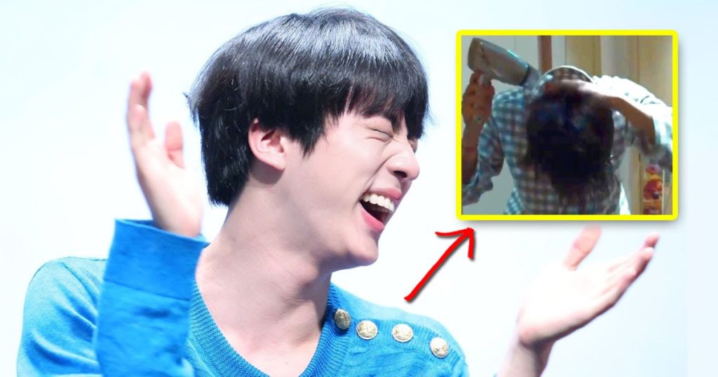 La lutte de BTS Jin avec un sèche-cheveux est AF relatable