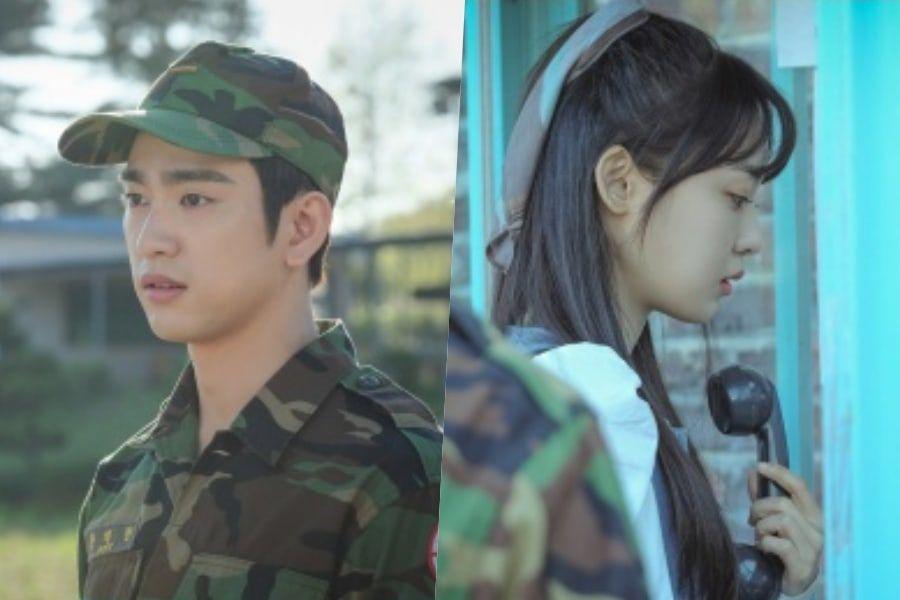 Jeon So Nee visite le Jinyoung de GOT7 dans l'armée dans des photos de "Quand mon amour fleurit"