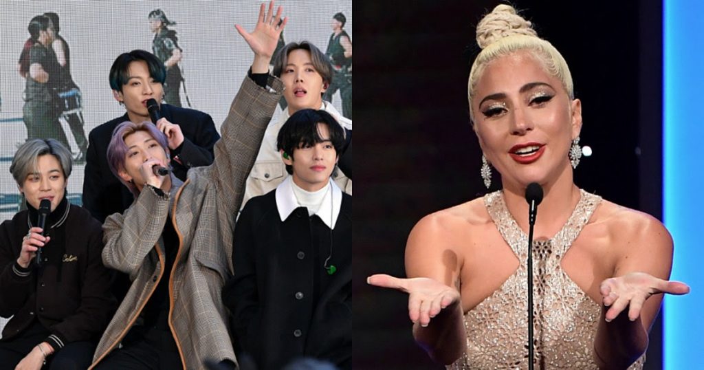BTS rejoint Lady Gaga, d'autres pour envoyer leurs meilleurs voeux à la promotion de 2020