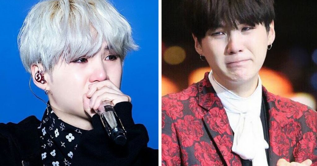 Suga de BTS a une fois pleuré, non pas parce qu'il était heureux, mais parce qu'il avait peur de l'avenir