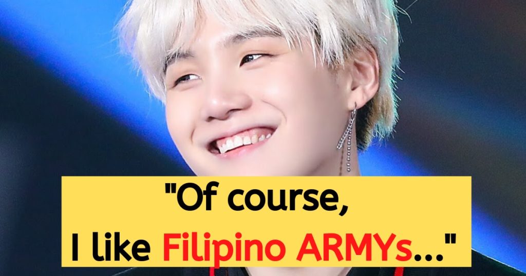 Voici l'opinion honnête de Suga de BTS sur les armées philippines - et c'est totalement inattendu