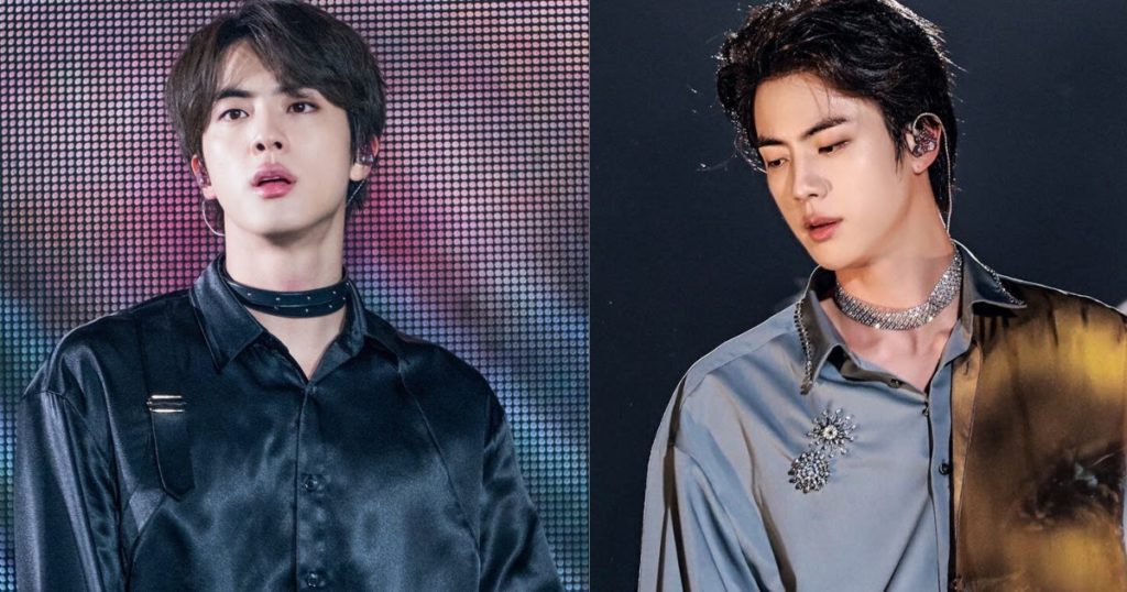 14 fois Jin BTS a servi des visuels supérieurs dans les plus beaux étrangleurs