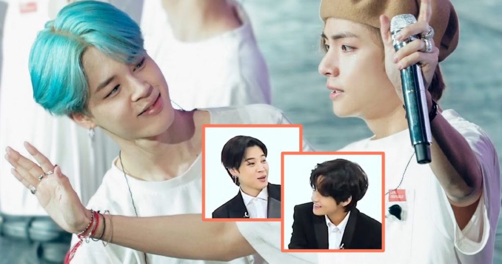 V pensé que sa première impression sur Jimin était embarrassant, c’était tout le contraire