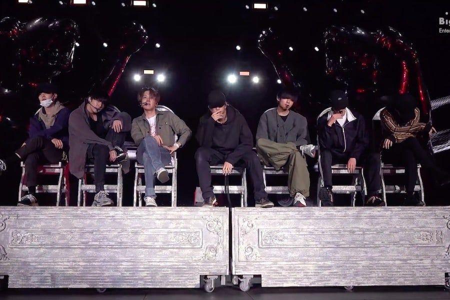 Regarder: BTS célèbre la fête de 2020 avec une vidéo de répétition pour la performance de «Dionysos» au concert «Speak Yourself» à Séoul