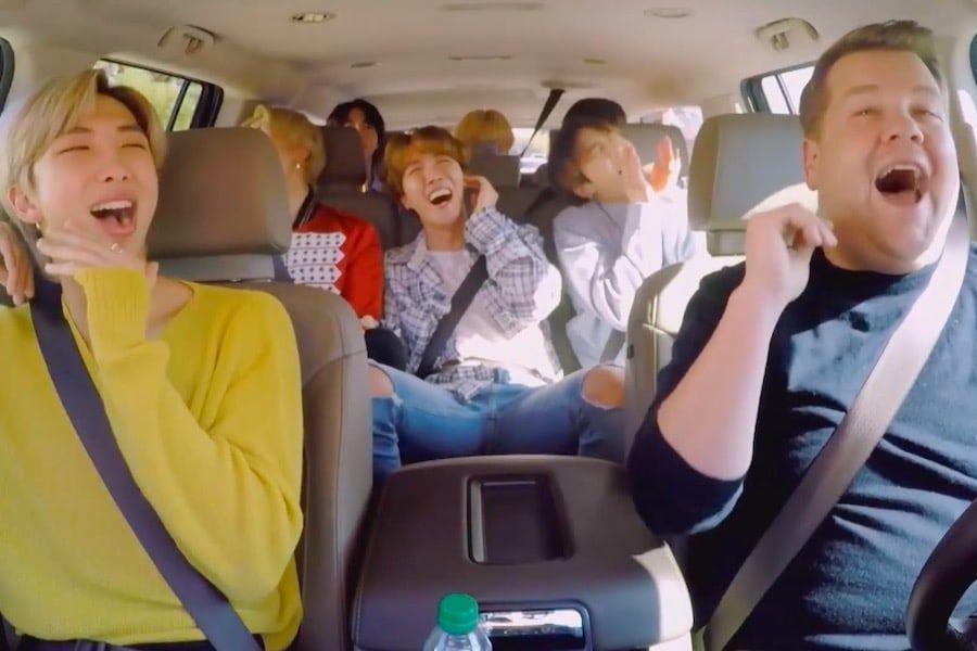 Regardez: BTS lance une rotation amusante sur "Baby Shark" dans le clip bonus "Carpool Karaoke"