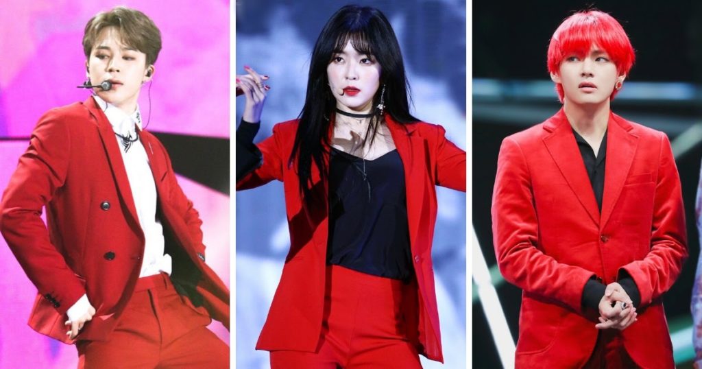 Voici 9 idoles qui brûlent la scène dans sexy costumes rouges