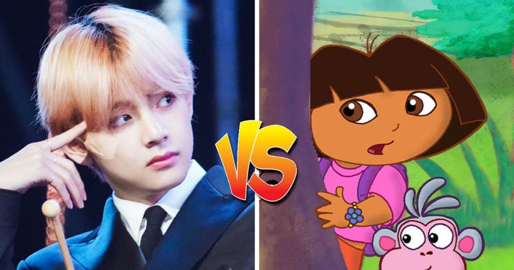 V de BTS a traîné "Dora l'exploratrice" et ARMY dit qu'elle l'a fait venir