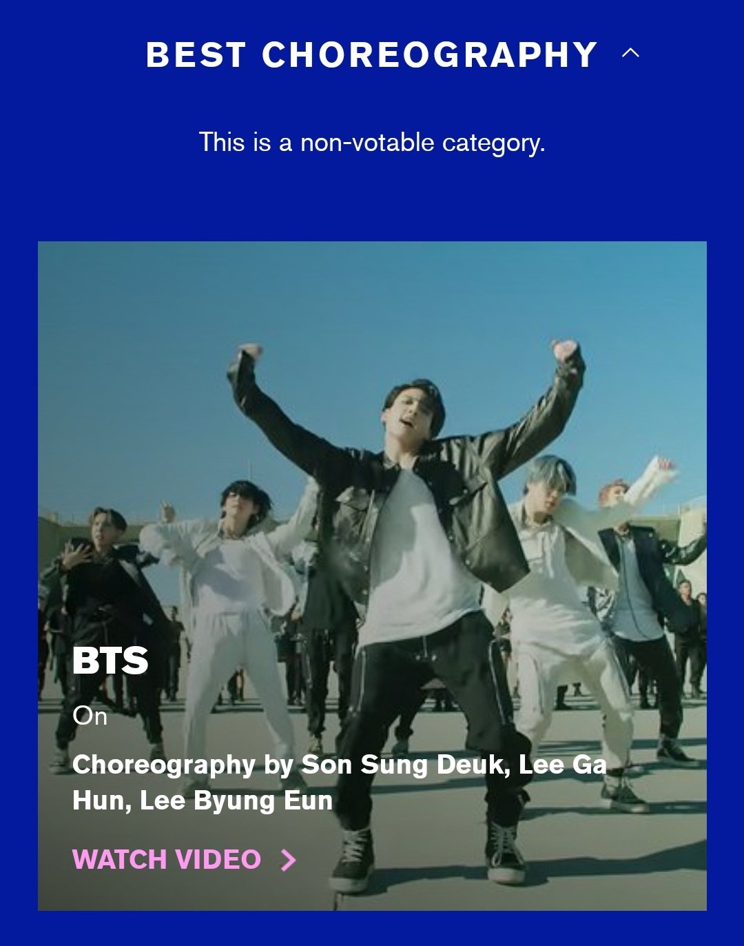 chorégraphie bts