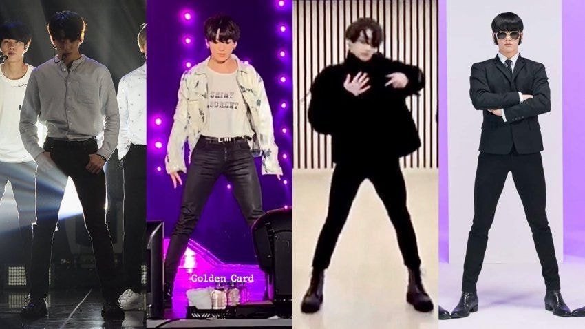 JungKook obtient probablement son pantalon personnalisé en fonction de cette partie du bas du corps