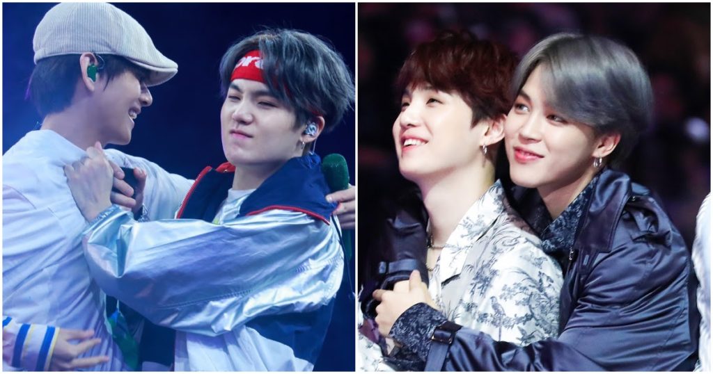 7 fois Suga de BTS a rejeté les câlins de ses membres ... et 7 fois il ne l'a pas fait