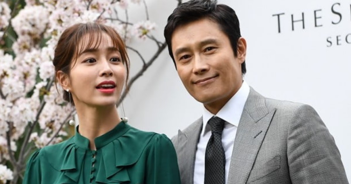 L Actrice Lee Min Jung Félicite Son Mari Lee Byung Hun