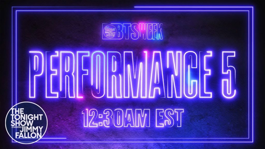 #BTSWEEK PERFORMANCE 5 |  Le spectacle de ce soir avec Jimmy Fallon