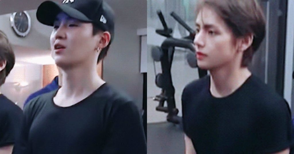 Les photos de Suga et V de BTS dans le gymnase ont secoué l'armée et les internautes