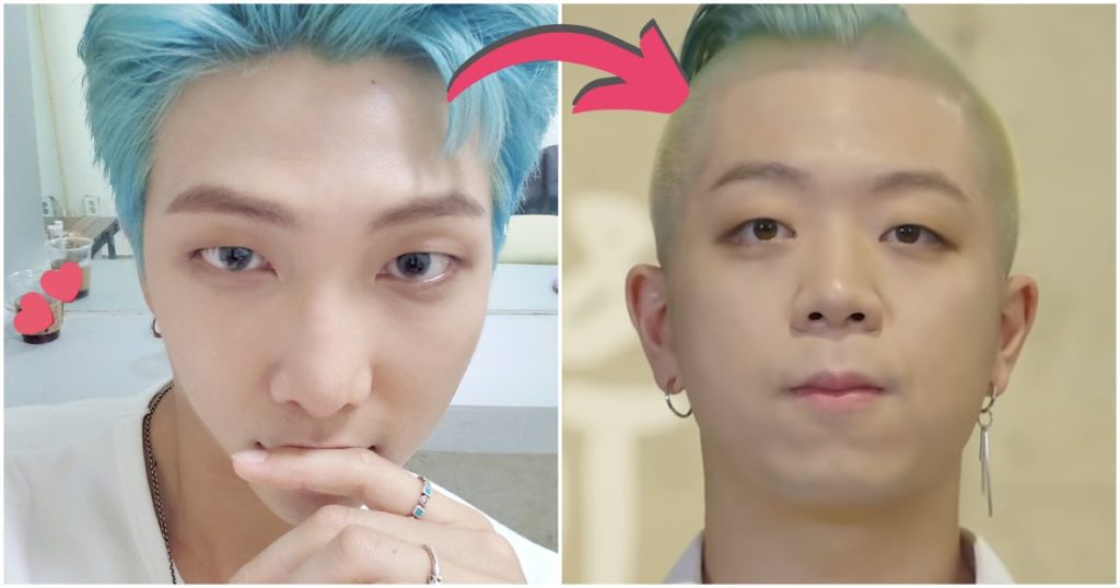 Le coiffeur de BTS explique comment obtenir les superbes cheveux bleu ciel de RM dans "Dynamite"