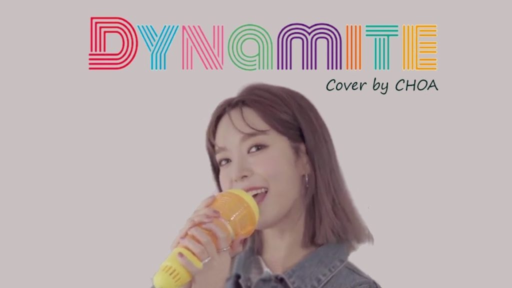 Couverture "Dynamite" de BTS par ChoA (ancien membre de l'AOA)