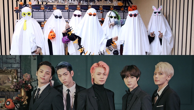 Les fans ont adoré la façon dont différents BTS et TXT célèbrent Halloween |  Kpopmap