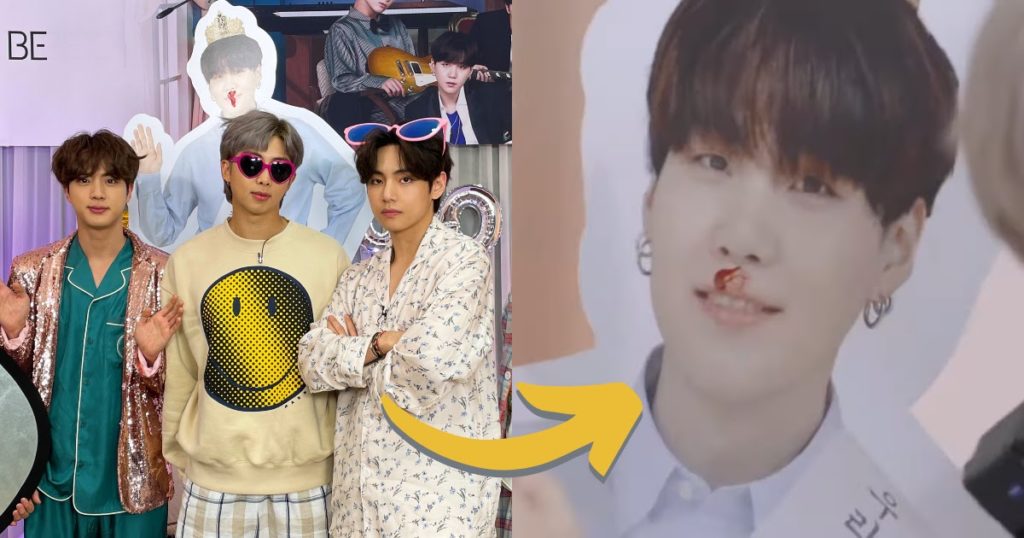 BTS ne pouvait pas aider mais gâcher la découpe en carton de Suga, et Suga a eu la meilleure réponse