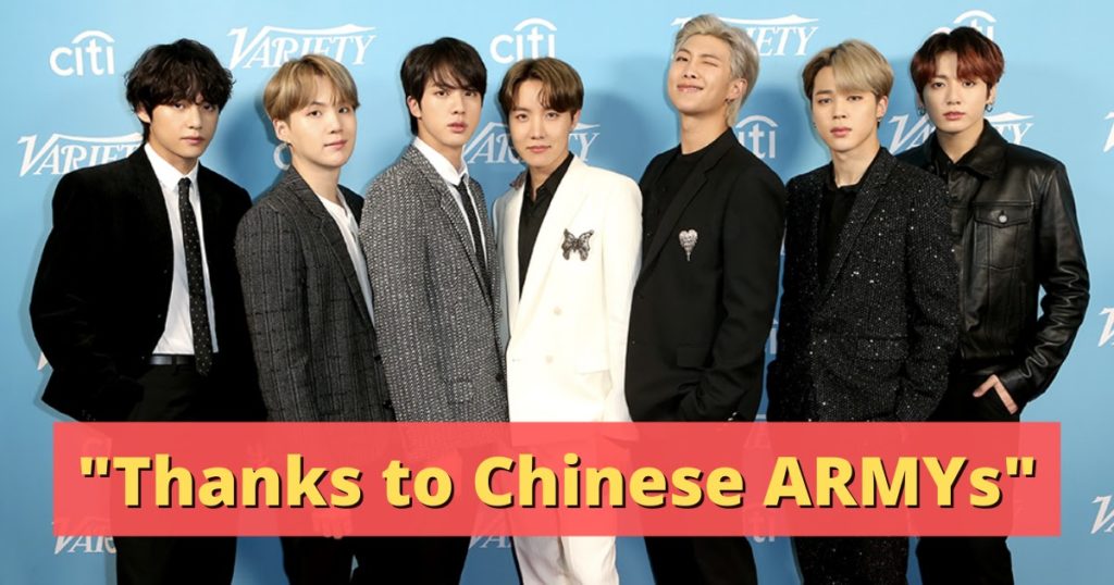 La Chine essaie de prendre le crédit pour la nomination aux BTS GRAMMY et leur Billboard Hot 100 # 1