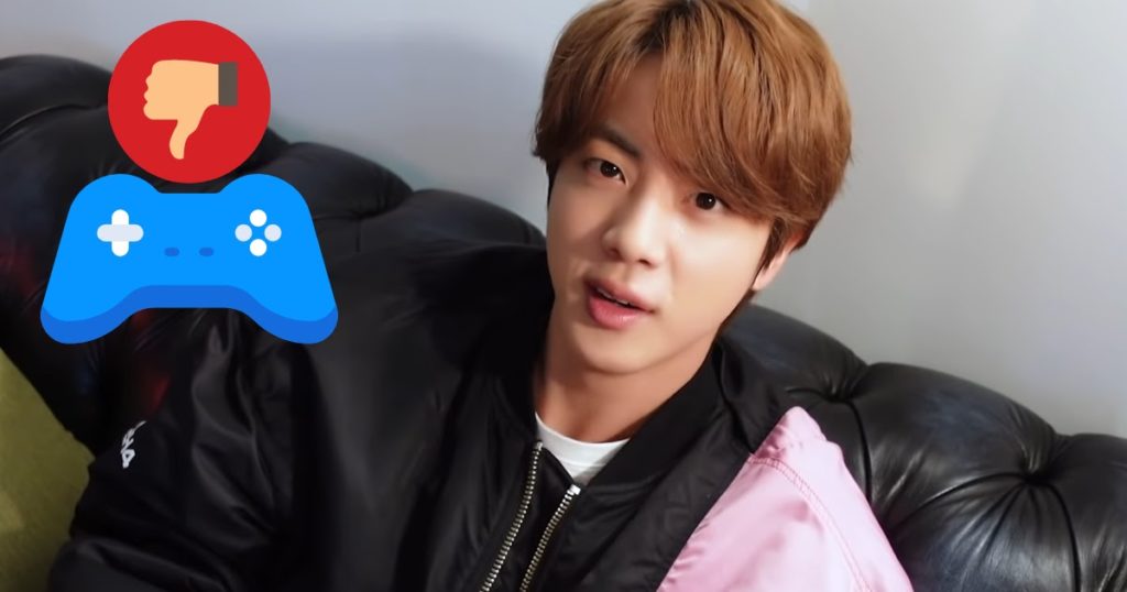 Jin de BTS peut aimer totalement les jeux, mais il préfère autre chose maintenant