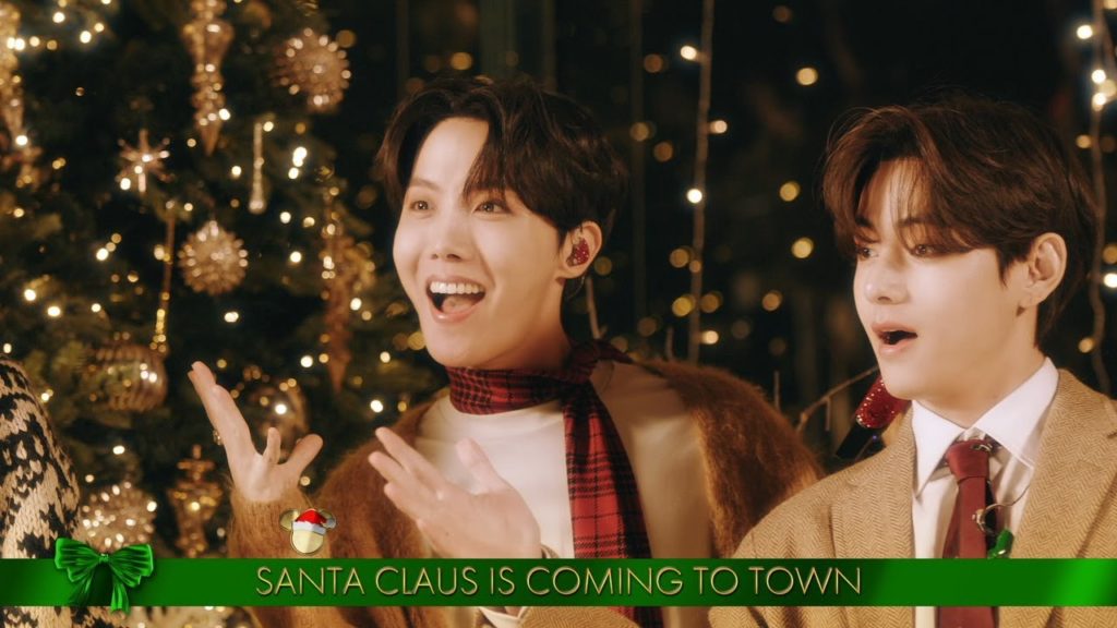 BTS chante 'Santa Claus Is Comin' To Town '- The Disney Holiday Singalon