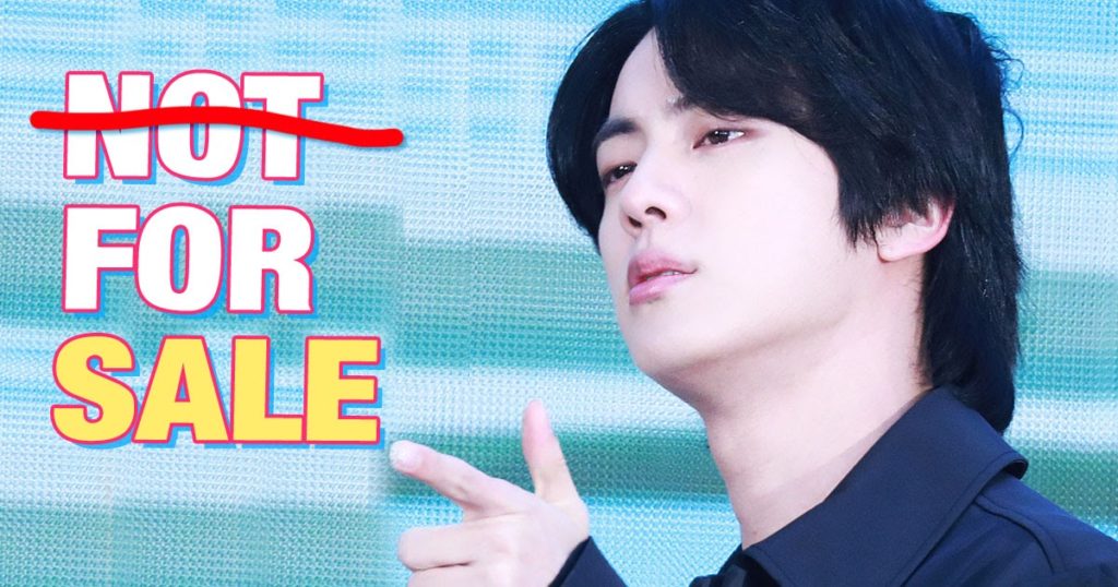 "Not For Sale" ne s'appliquait pas à Jin dans le pop-up store de BTS