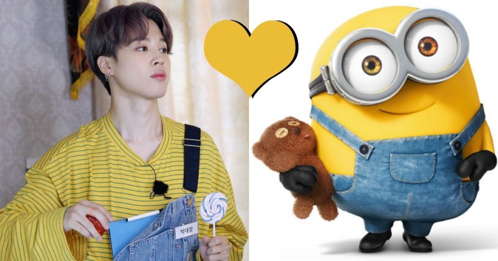 Les comptes officiels "Minions" réagissent à la tenue de Jimin de BTS dans "Run BTS"