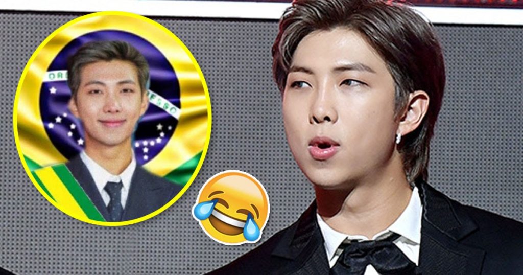 Voici comment RM de BTS a réagi après avoir été élu `` président du Brésil ''