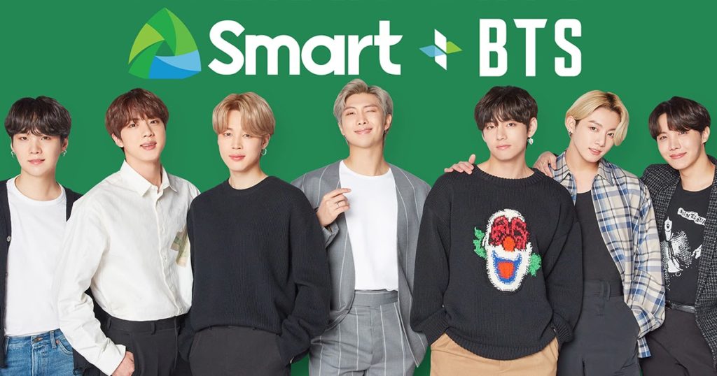 BTS officiellement sélectionné comme les nouveaux ambassadeurs de la marque philippine SMART