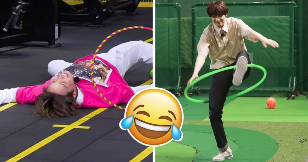 BTS et TXT essaient le Hula-Hooping ... et les résultats sont hilarants