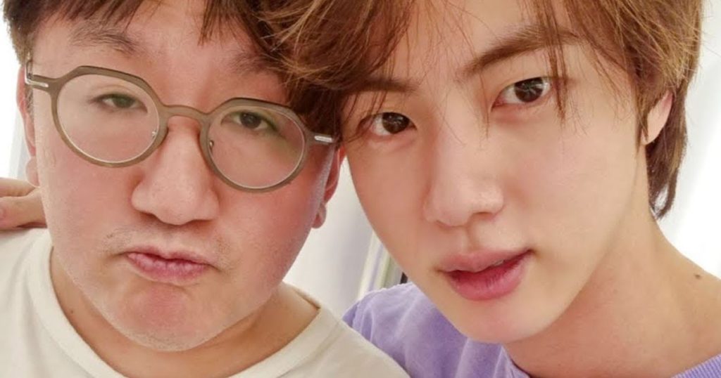 Jin de BTS est le meilleur ami de son patron, Bang Si Hyuk - Voici plus de 10 de leurs meilleurs moments