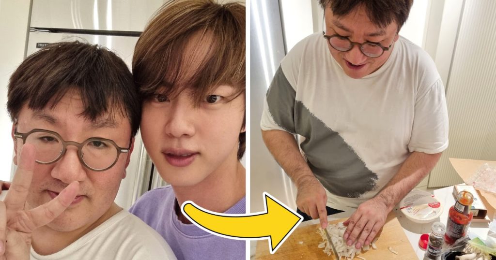 Jin de BTS révèle sa date de dîner avec le PDG de "Chef" Hitman Bang