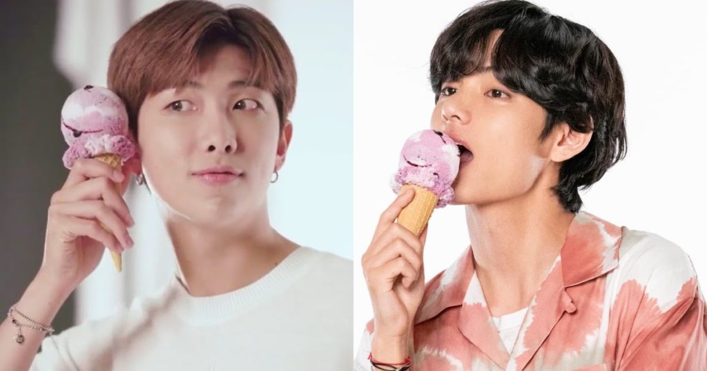 RM et V de BTS ont presque été surpris en train de manger de la crème glacée alors qu'ils étaient stagiaires, voici ce qui s'est passé