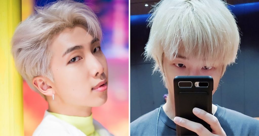 RM de BTS taquine son retour tout en montrant de nouveaux cheveux blonds