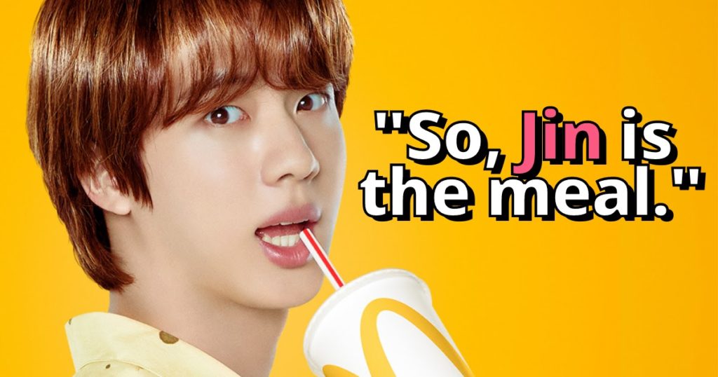 Voici 10 réactions extrêmement pertinentes à la photo parfaite du concept McDonald's de BTS Jin