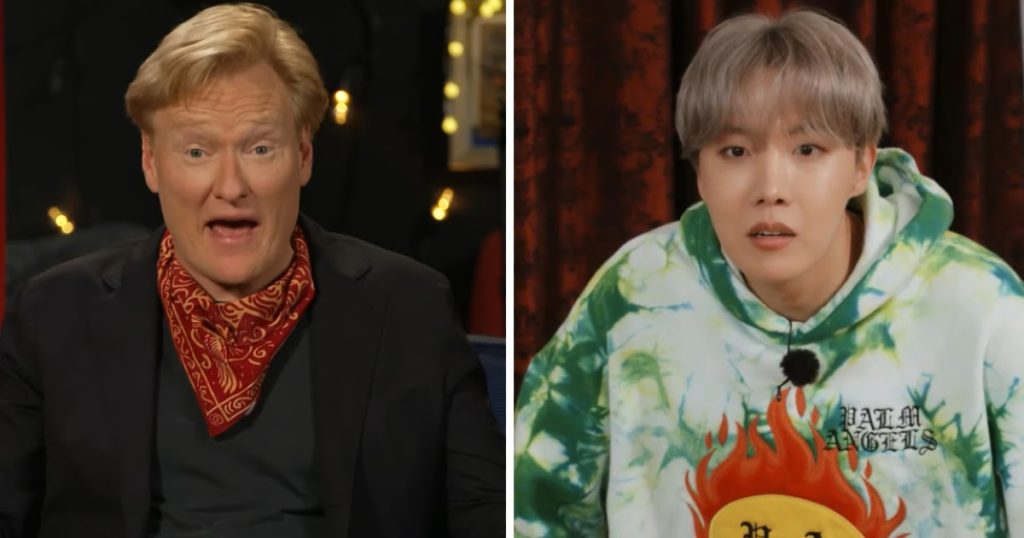 L'animateur de talk-show américain Conan réagit à son apparition dans le dernier épisode de "Run BTS!" De BTS!
