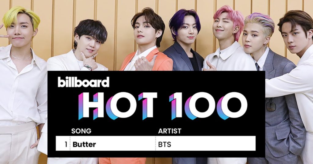«Butter» de BTS fait officiellement ses débuts à la première place du Billboard Hot 100