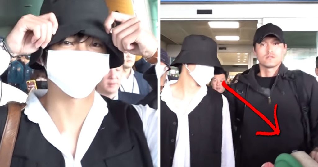 Le garde du corps de BTS a escorté "l'invité spécial" de V à l'aéroport d'Incheon