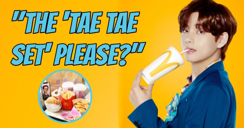 Les internautes coréens ne peuvent pas en avoir assez du "Tae Tae Set" de McDonald's inspiré du V de BTS