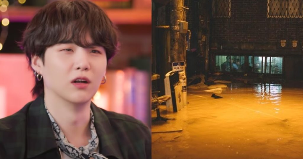 Suga de BTS révèle que son studio a déjà été inondé