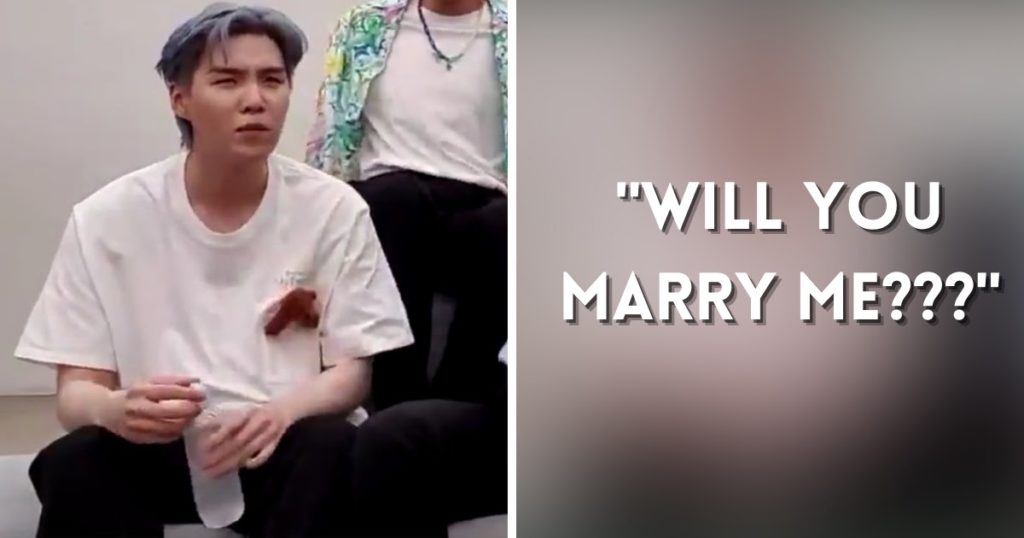 Voici 5 des meilleures réactions de BTS aux propositions de mariage de l'ARMÉE