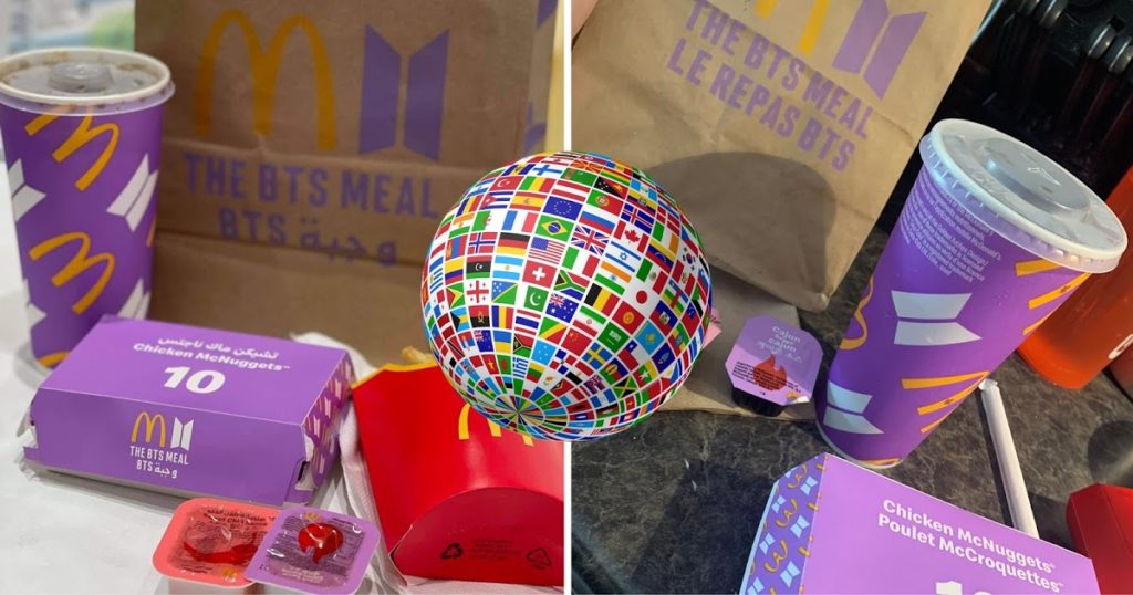 Voici à quoi ressemble le repas BTS de McDonald's dans le monde