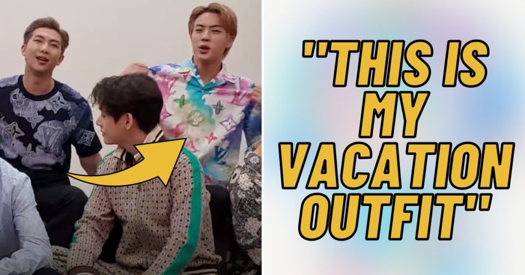 Jin de BTS a fièrement montré sa tenue de vacances, et il lui a même donné un nom