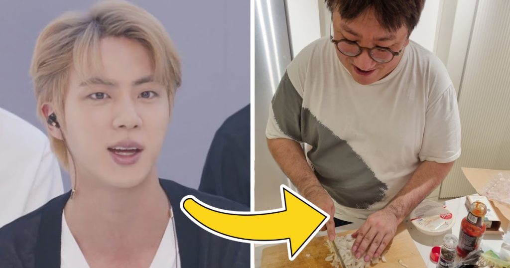 Jin de BTS révèle ce qu'il pense vraiment de la cuisine de Bang PD après leur dîner