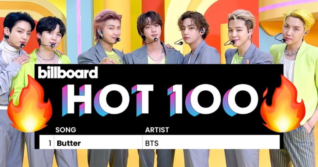 BTS continue de marquer l'histoire alors que "Butter" arrive en tête du classement des 100 meilleurs pour la 7e semaine consécutive